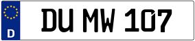Truck License Plate